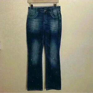 Flare‎ and embroidered Jeans Flamingals size M NWOT